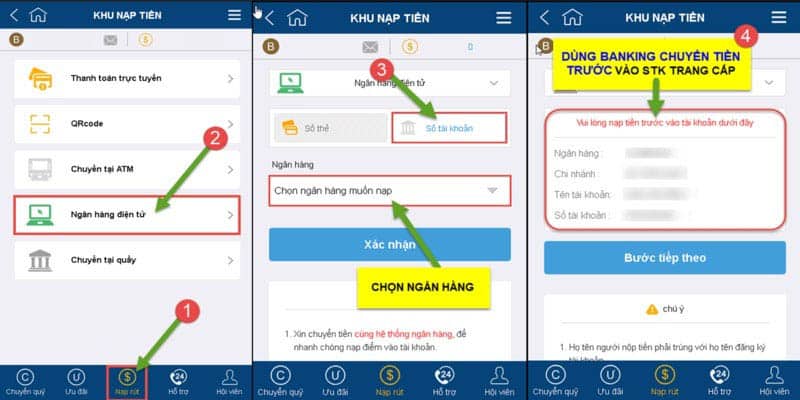 Chỉ dẫn cách nạp tiền vào tài khoản KUBET nhanh và thanh công
