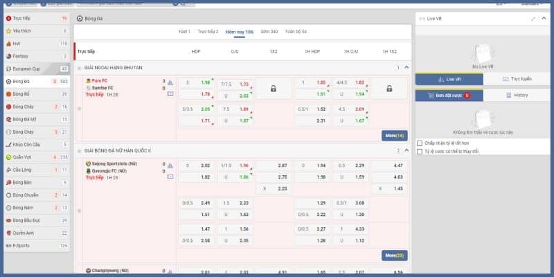 Có đầy đủ mọi loại kèo thể thao tại United Gaming Kubet