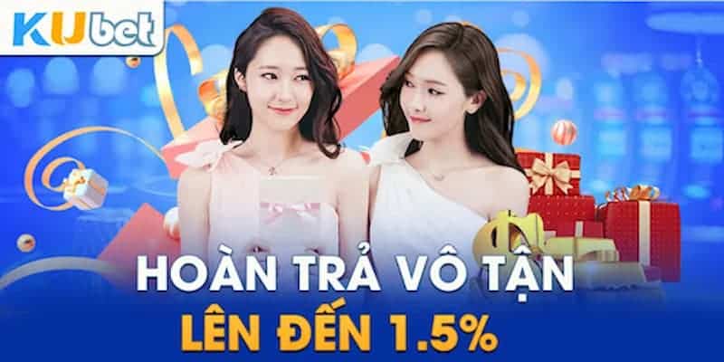 Hoàn trả vô tận lên đến 1.5% giá trị