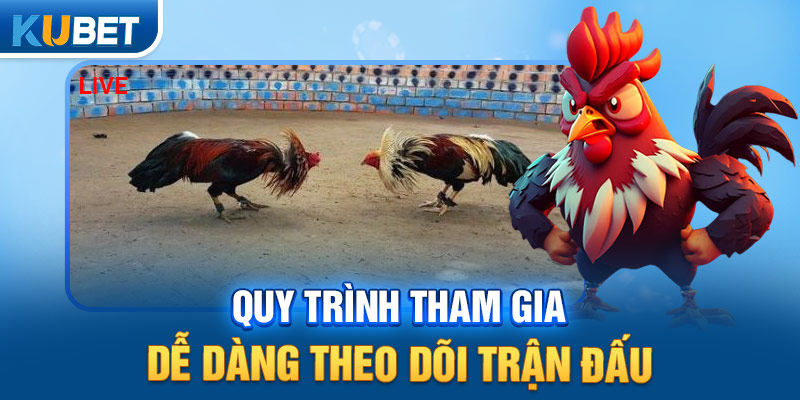 Quy trình tham gia dễ dàng theo dõi trận đấu